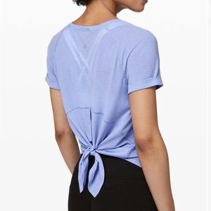 Lululemon Open Up Tie Back Tee